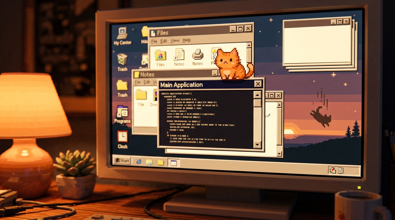 Pocket Cat Desktop: The Cat That Judges Your Doomscrolling